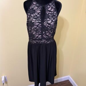 Morgan & Co. Black Lace Midi Dress